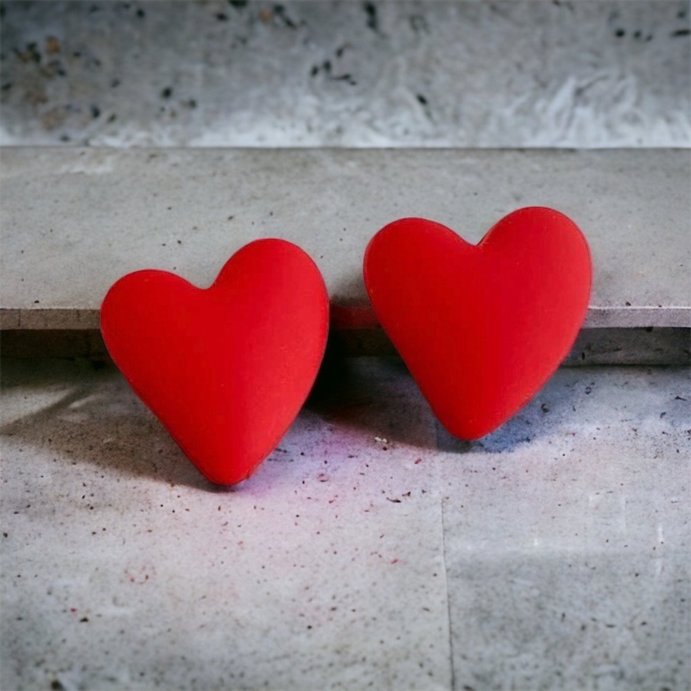 Heart Stud Earrings